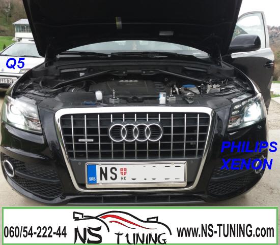 audi q5 xenon farovi sijalica d3s philips ugradnja novi sad